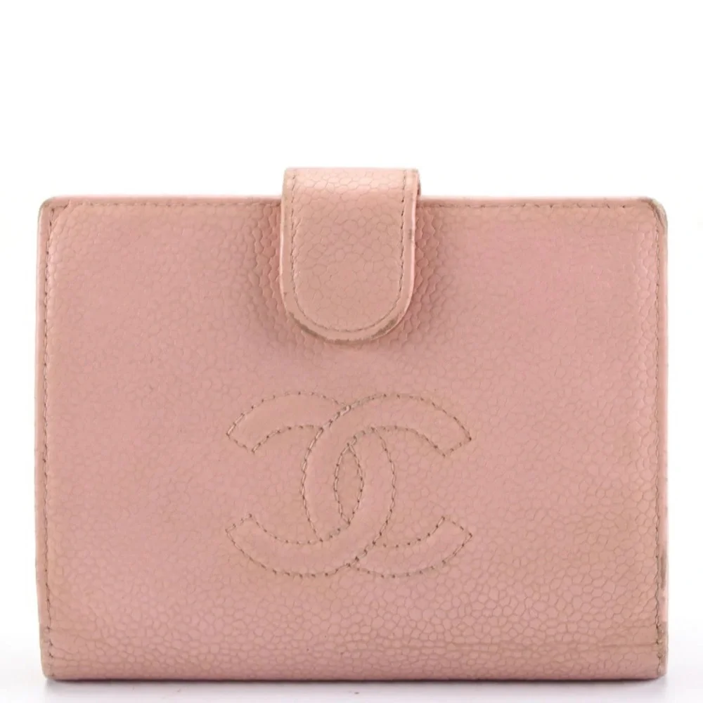 Chanel Caviar leather wallet pink - Picture 1 of 8